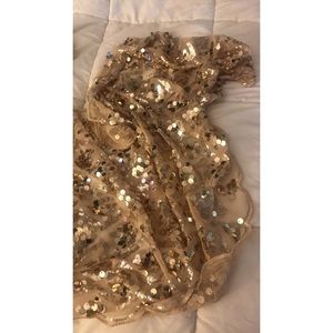 Gold Sequin Scarf/wrap (NWOT)